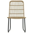 thumbnail image 2 of vidaXL 5 Piece Outdoor Dining Set Poly Rattan and Glass, 2 of 5