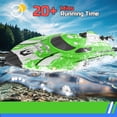 thumbnail image 5 of JoyStone Remote Control Boat with LED Lights, 20+ mph, 12 inch High-Speed RC Racing Boats for Pool & Lakes, Pool Toys for Kids & Adults, Green, 5 of 9