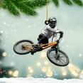 thumbnail image 4 of Personalized Mountain Biking Ornament, Custom Name & Year Christmas Tree Ornaments 2025, Xmas Cyclist Gifts, Mountain Bike Biking Rider Xmas Holiday Keepsake, Bicycle Racing Sport Presents (Style 12), 4 of 7