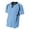 Light Blue/ Black, variant on Men's Drop Ship 2-Button Color Blocked Jersey - N4229