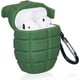 thumbnail image 3 of RV Funda linda para Airpod 1/2, diseño divertido y divertido para AirPods 1/2, fundas de silicona 3D para niñas, niños, hombres, funda para Air Pods 1/2 (verde Shoulei) Rojo Verde, 3 of 5