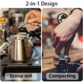 thumbnail image 2 of RUseeN 2 pcs 2-in-1 Stainless Steel Coffee Scoop Espresso Tamper with Pressed Portable Coffee Tamper for Coffee Bean Pressing, 15ml, 2 of 7