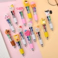 thumbnail image 5 of Retractable Multicolored Pen 4 Color-in-1 Ballpoint Pens 0.7mm Tip for Student Writing Note Taking Journaling, 5 of 9