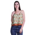 thumbnail image 1 of Moomaya Printed Womens Spaghetti Strap Crop Top Cami Summer Tops, 1 of 5