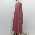 thumbnail image 6 of XUNKUSGA Muslim Girl Dress 6-13Y Classic Full Cover One-Piece Abaya for Kids Loose Batwing Sleeve Islam Dubai Modest Robe Lightweight Comfortable Maxi Dress,Red, 6 of 8