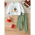 thumbnail image 2 of Wassery Baby Boy Girl Christmas Outfits Clothes 3M 6M 9M 12M Infant Long Sleeve Tree Print Sweatshirt+Pants Set 2Pcs Christmas Holiday-themed Clothing for Newborn Girl, 2 of 9