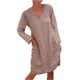 thumbnail image 1 of Moda mujer sexy sólido hombro frío manga larga con cuello en v vestido regular Fridja yut4619, 1 of 8