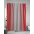 thumbnail image 5 of Red Grey Ombre Shower Curtain Set, Waterproof Shower Curtains for Bathroom, Modern Gradient Abstract Art Washable Fabric Cloth Bath Curtain for Bathtub Decoration with Hooks 72x78 Inches, 5 of 6