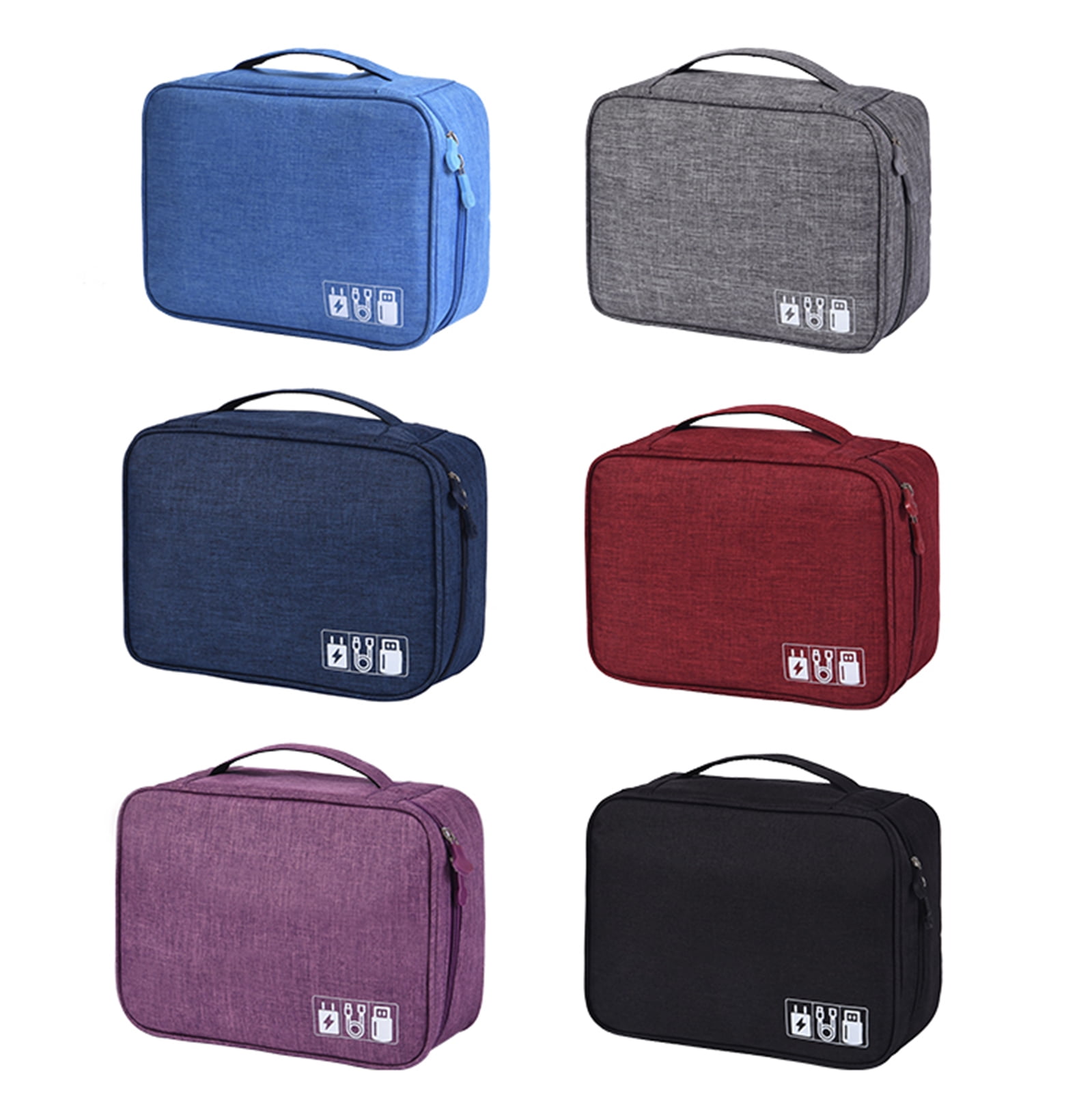 1 Housse De Protection Pour Câble De Données, Boîte De Rangement Ronde, Portable, Sac De Rangement De Câbles, Têtes De Voyage, Boîte De Données Transparentes D8T5 Pour L'extérieur