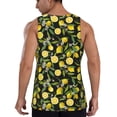 thumbnail image 2 of Sigee Lemon Fruits Flowers Leaves for Men's Workout Tank Top, Athletic Gym Sleeveless Shirt - Quick Dry, Lightweight, Breathable X-Large, 2 of 9