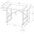 Small Industrial Computer Table Modern Laptop Table for Home Office Study Computer Desk White Top with ...