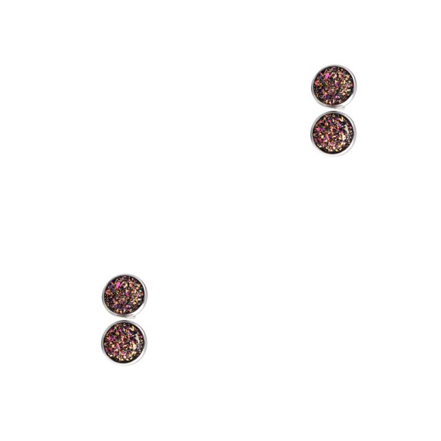 Qarigey 1 par de aretes de acero inoxidable para niñas, joyería para cumpleaños, día de Acción de Gracias, día de la madre, diario Type5