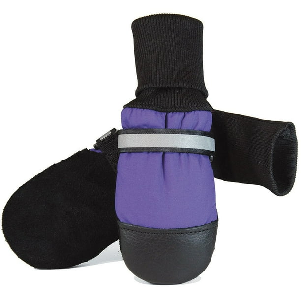 Muttluks Original FleeceLined IB to XXL Dog Boots, 4 Pack (Purple, X