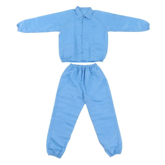 ESD Jacket,ESD Coat Polyester Paint Workshop Clothes Paint Protective Work Clothes Seamless Integration