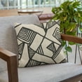 thumbnail image 4 of Plutus Black, Beige Architecture Geometric Luxury Throw Pillow-Size:20" x 26", 4 of 9