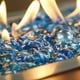 Grisun Perles de Verre de Feu Bleu Caraïbe pour Foyer, 1/2 Pouce Rond Roches de Verre Sarcelle pour Foyer Naturel Ou au Propane, – image 4 sur 5