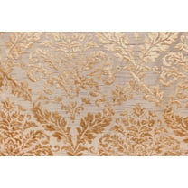 Fabric Mart Direct Peach Burnout Velvet Fabric By The Yard, 44 inches or 111 cm width, 11 Continuous Yards Pink Velvet Fabric, Damask, Upholstery Drapery Curtain Wholesale Fabric, Window Treatment