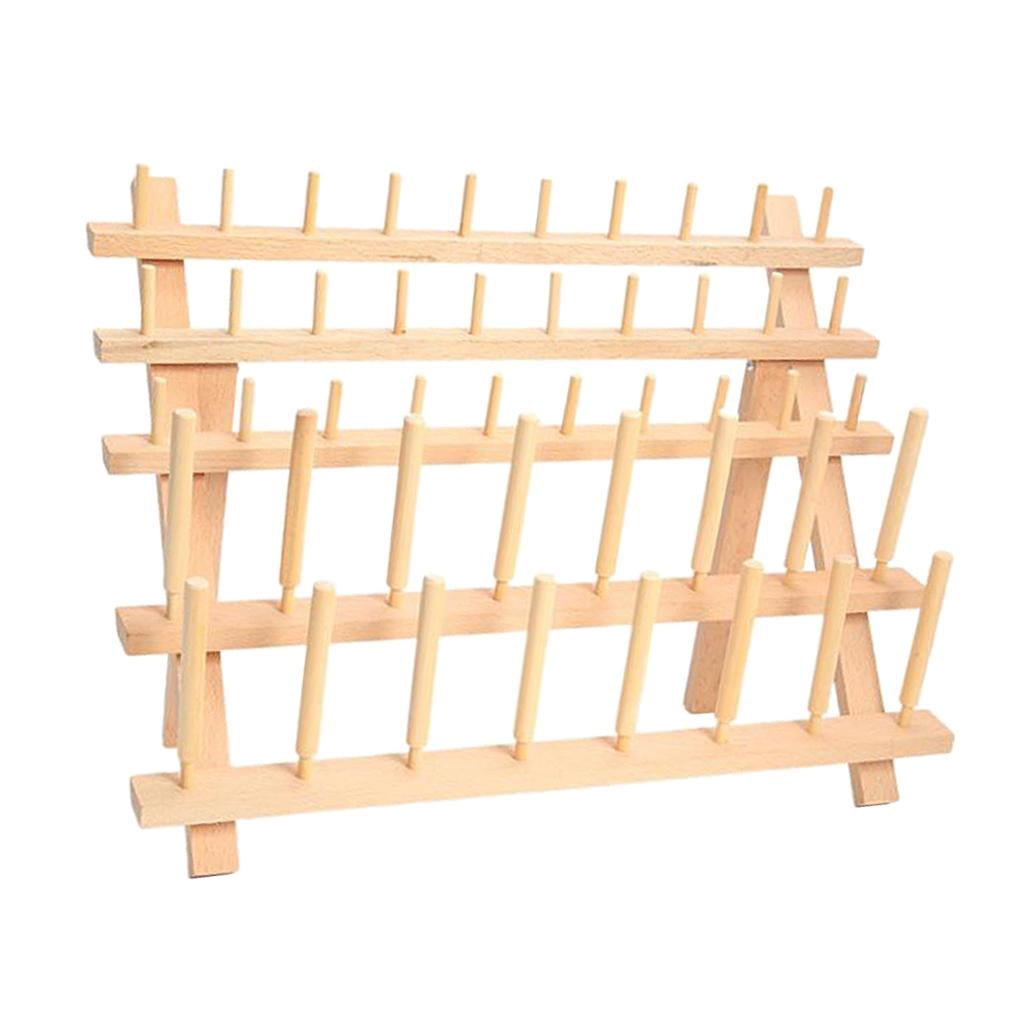 Wooden Thread Rack Holder - 46 Spool Skeins Stand, Thread Organiser, 30cm x 40cm