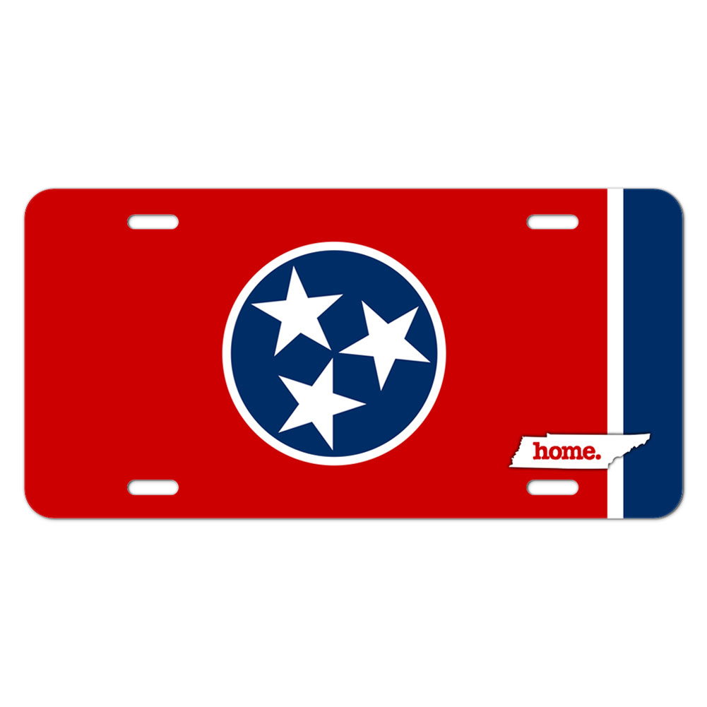 Tennessee TN Home State Novelty Metal Vanity License Tag Plate Flag