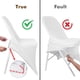 thumbnail image 3 of Fundas plegables para sillas, de elastano, elásticas, de color blanco (12 unidades), 3 of 8
