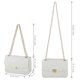 thumbnail image 4 of Bandolera GM LIKKIE acolchada para mujer de piel vegana blanca, 4 of 6