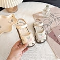 thumbnail image 5 of Sandals Kids Closed Toe Party Dress Sandals Flat Floral Embroidered Shoes Girls Summer Sandals Size 2-9 Years, 5 of 9