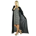 thumbnail image 5 of Bimba Women Long Black Georgette Shrug Sheer Cover Up Drape, 5 of 9