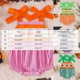 thumbnail image 4 of WXFAZCVU Baby Girl Halloween Outfit Pumpkin Romper Sleeveless Bodysuit Cute Clothing Set Size 6-12 Months, 4 of 4