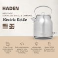 thumbnail image 2 of Hervidor Eléctrico sin Cable HADEN 1,7 L Acero Inoxidable, 2 of 9