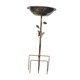 thumbnail image 5 of Baño para pájaros de metal, comedero para pájaros con estaca, baño para pájaros decorativo fácil de limpiar, decoración de jardín para patio, césped, Pájaro de Bronce, 5 of 8
