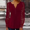 thumbnail image 4 of Ropa de encaje para mujer, camisas de calle para mujer, Tops Vintage Y2k, camisetas de moda para primavera y otoño, camisetas casuales elegantes, 4 of 4
