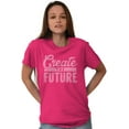 thumbnail image 4 of Inspirational Create The Future Quote Women's Plus Size Graphic Tee Brisco Brands 5X, 4 of 5