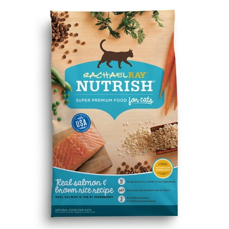 Rachael Ray Nutrish Natural Dry Cat Food, Salmon & Brown Rice Recipe, 3