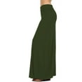 thumbnail image 2 of Womens Casual Solid Jersey Draped Long Maxi Skirt, 2 of 7