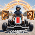 thumbnail image 6 of TOYBSNR 24V Electric Drift Go Kart for Kids 6-14, 24V Drift Car Ride On Racing Kart for Big Kids, Adjustable Seat, 9.3 MPH, White, 6 of 10