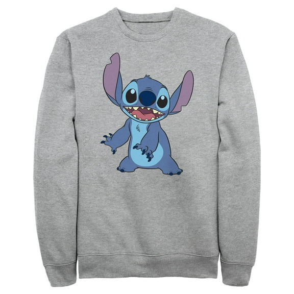 Men's Lilo & Stitch Happy to See Me Sweatshirt Athletic Heather 3X Large