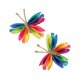 thumbnail image 1 of 2 pinzas para el pelo con forma de mariposa, pasadores portátiles para el pelo liso. Satén Rojo Azul, 1 of 9