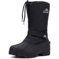 thumbnail image 1 of Botas de invierno ALEADER - Botas de nieve impermeables para hombre, color negro, 1 of 6