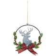 thumbnail image 6 of Northlight Moose with Plaid Bow Christmas Wreath Ornament - 5.5", 6 of 6