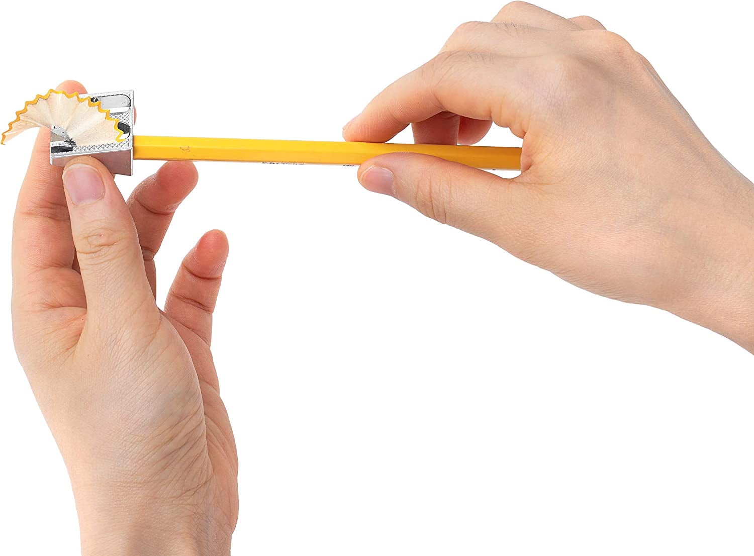 Mr. Pen- Pencil Sharpener, Sharpener, Pack of 6, Metal Pencil Sharpener, Pencil Sharpener Manual, 2 Holes