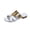 White, variant on Women's Crocodile Embossed Flat Sandals Cross Strappy Open Toe Slide Sandals Fashion Women Casual Round Head Comfy Slippers Beach Casual Slipsole Shoes