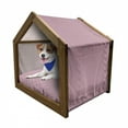 thumbnail image 1 of USA Pet House, Symbolic Colors of American Independence Day Classic Tones National Concept, Outdoor & Indoor Portable Dog Kennel with Pillow and Cover, 5 Sizes, Red White Night Blue, by Ambesonne, 1 of 5