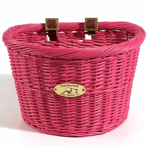 Nantucket Bicycle Basket Co. Cruiser (Adult DShape, Pink) Walmart