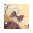 thumbnail image 4 of FOCUSNORM Tenues d'Automne 2 Pcs pour Filles Tout-Petits, Robe Boutonnée Col en V + Nœud pour Cheveux, 4 of 9