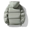 thumbnail image 7 of Cmtiyu Plus Size Winter Coats for Women Oversized Long Sleeve Hooded Green Puffer Jacket Casual Warm Drawstring Zipper Winter Coats with Pockets M-4XL, 7 of 7