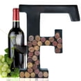 thumbnail image 1 of Made Easy Kit Metal Letter Wine Cork Holder, Black, Metal, Set of 1, 1 of 1