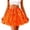 Orange, variant on qILAKOG Women's St. Patrick's Day Tulle Tutu Skirts Irish Shamrock Print Puffy Elastic Waist Full Skirt Tutu Adult Tiered Green Clover Skirt Green Free Size