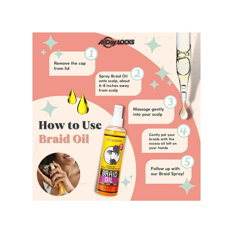 ALLDAY LOCKS Braid Oil (8oz) ALLDAY LOCKS Braid Oil (8oz)