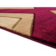 thumbnail image 2 of HomeRoots 367152 94 x 126 in. Burgundy Olefin & Polypropylene Area Rug, 2 of 2