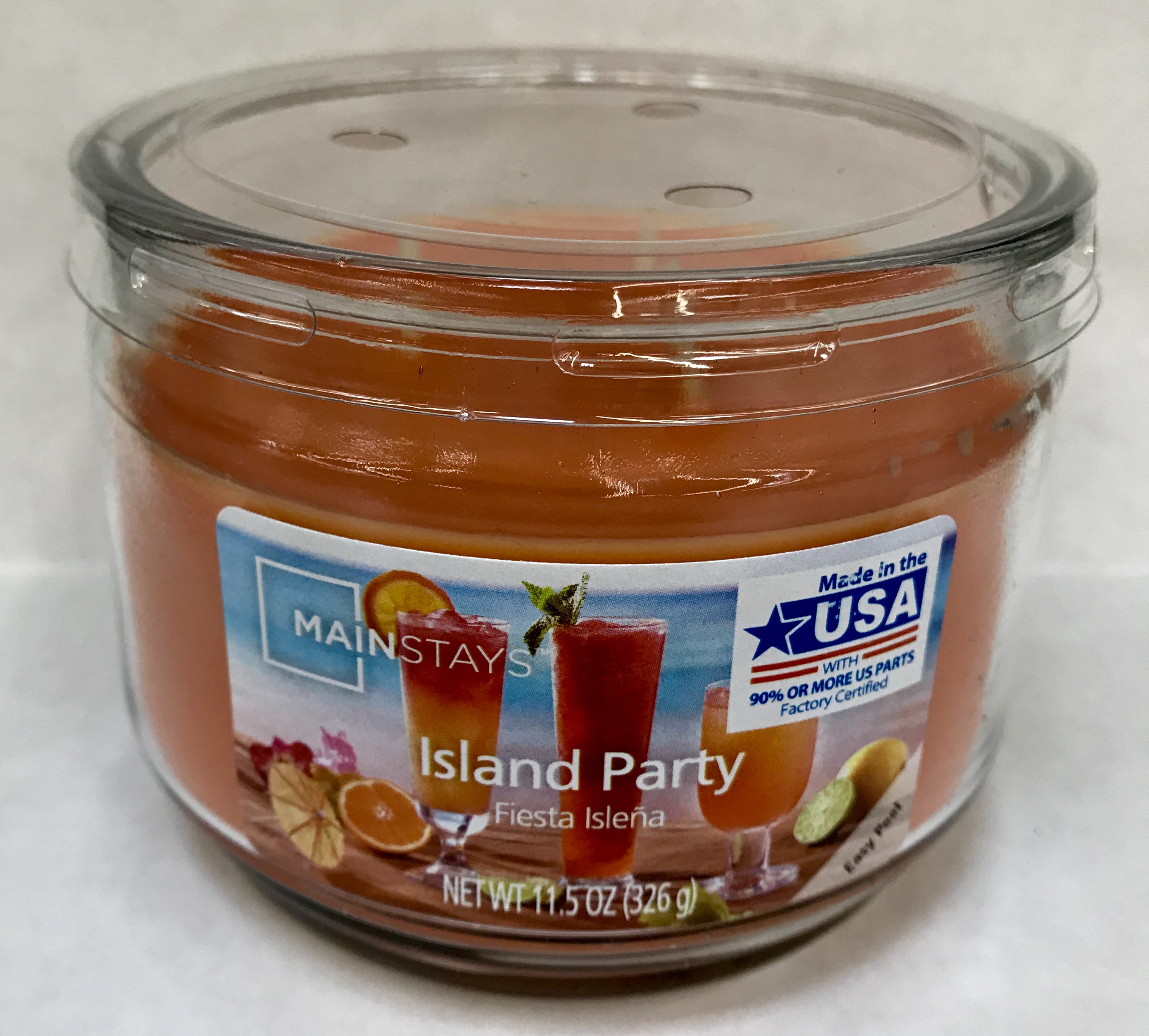 Mainstays 11.5 Ounce Island Party Scented Candle